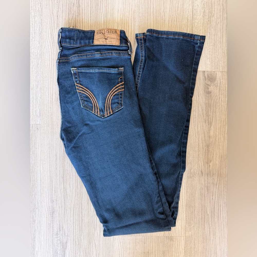 Hollister Women's Deep Indigo Skinny Jeans